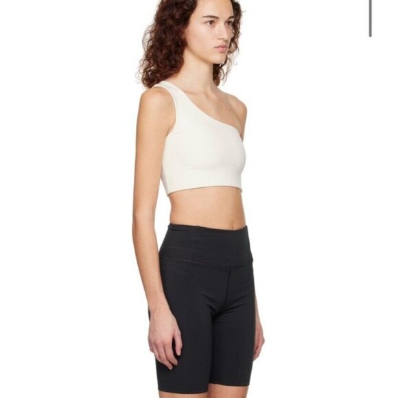 NWT Women’s Girlfriend Collective White Bianca Sports Bra Size M MSRP $55 - Picture 2 of 12